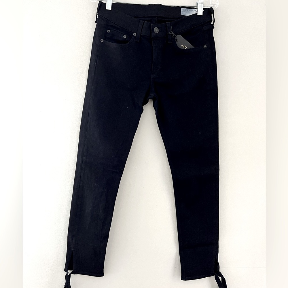 rag & bone Black Cropped Ankle Jeans